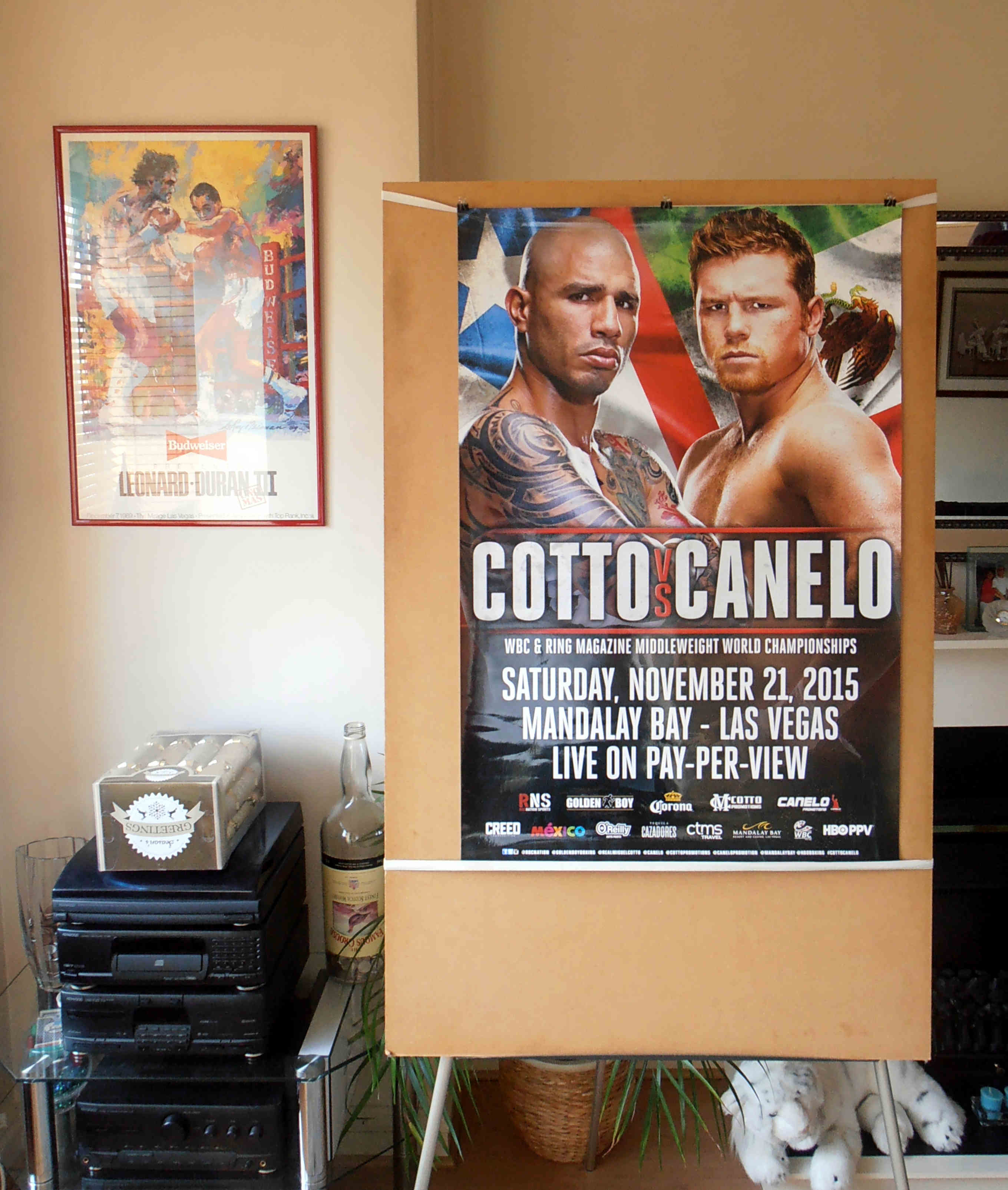  HYYNN Canelo Alvarez Vs Miguel Cotto Fight Boxing Poster  Decorative Painting Canvas Wall Art Living Room Posters Bedroom Painting  12x18inch(30x45cm): Posters & Prints
