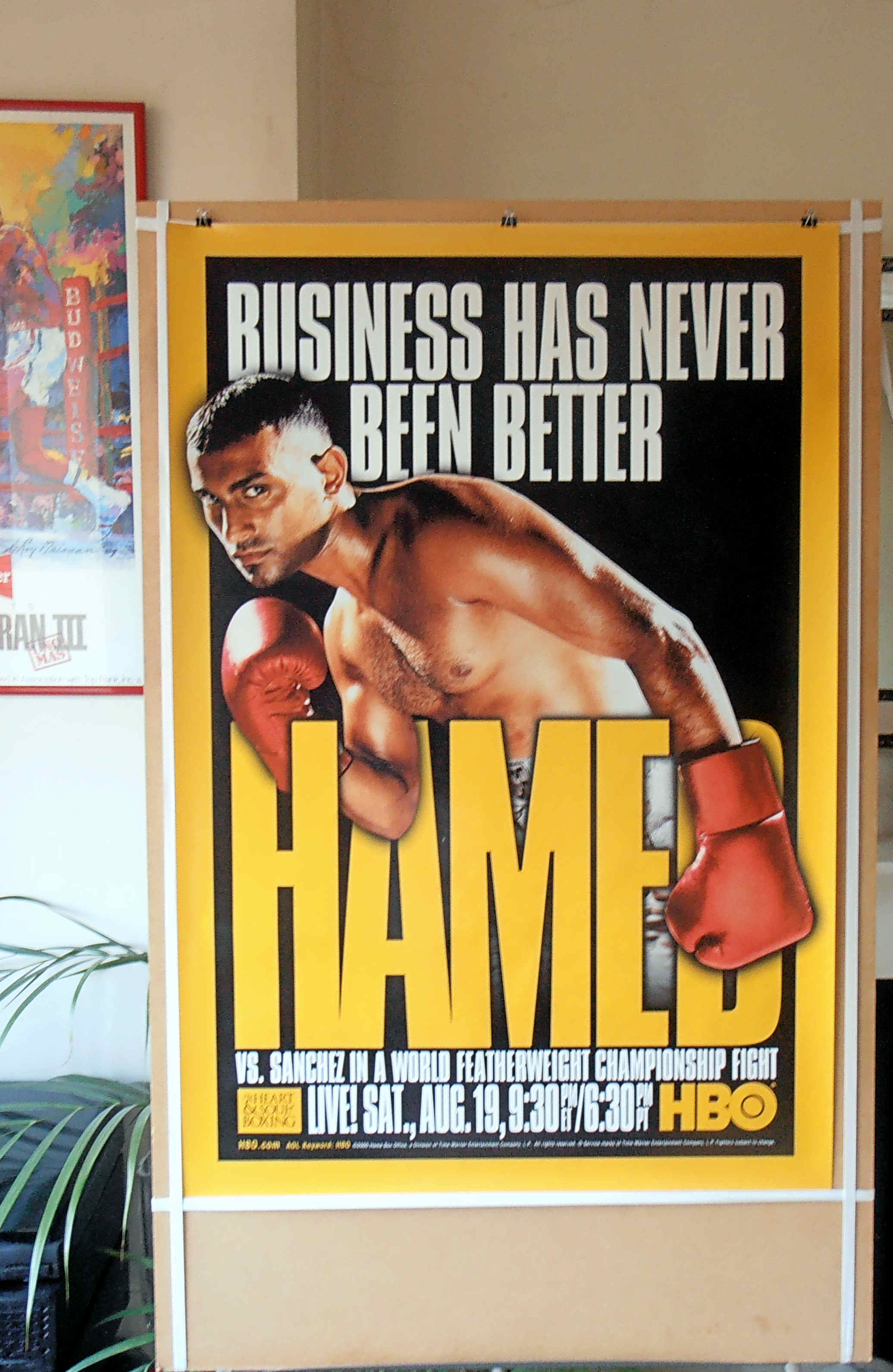 2000 HBO Prince Naseem Hamed vs Augie Sanchez-Original Print Ad-8.5 x 11" 