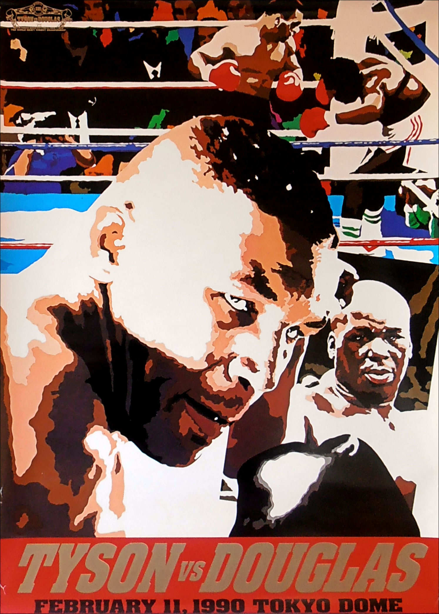 Buster Douglas v Mike Tyson Canvas Print & Poster